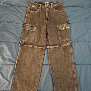 JNCO Black Cargo Women Jeans